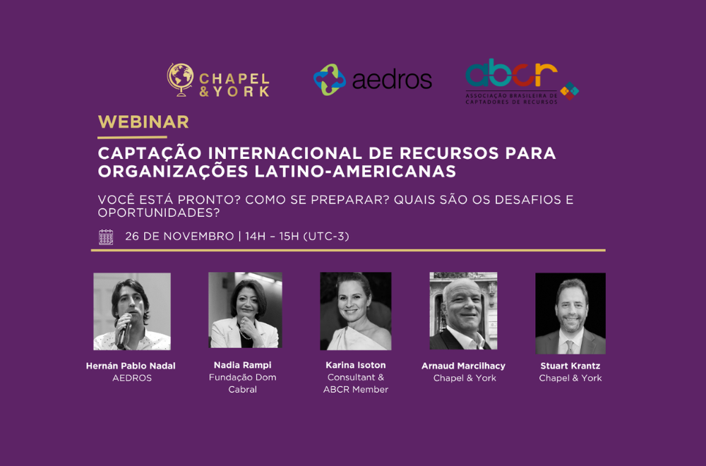 No momento, você está visualizando Webinar vai debater captação internacional para OSCs latino-americanas