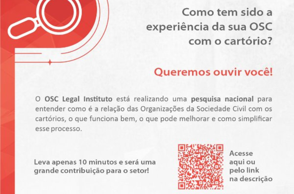 Leia mais sobre o artigo Resultados preliminares apontam que a maioria das demandas de OSCs aos cartórios tem prazo superior a 30 dias